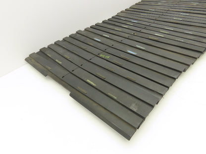 Ryson 500 Series 20" Spiral Conveyor Belt Slats Friction  Lot of 25