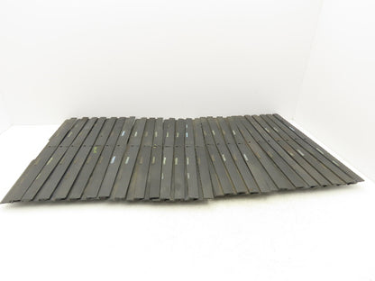 Ryson 500 Series 20" Spiral Conveyor Belt Slats Friction  Lot of 25