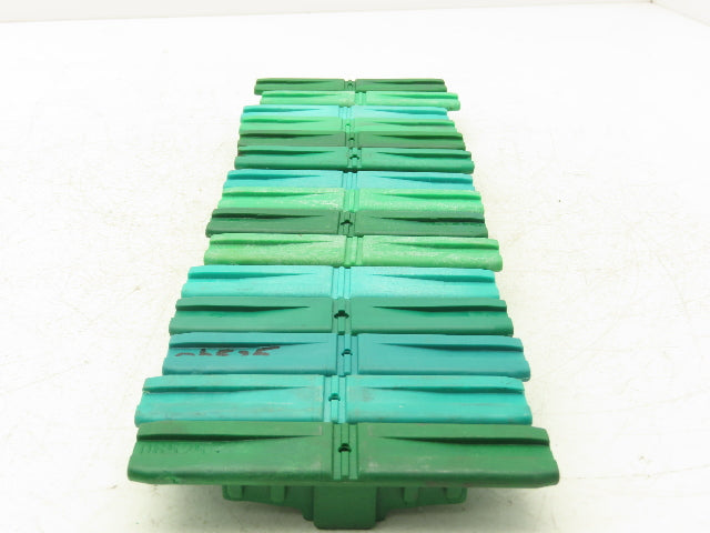 Ryson S00604 Green Slat Connector for Spiral Conveyor Belt Chain  Lot of 15