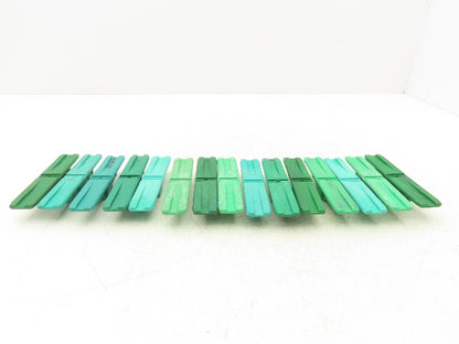 Ryson S00604 Green Slat Connector for Spiral Conveyor Belt Chain  Lot of 15
