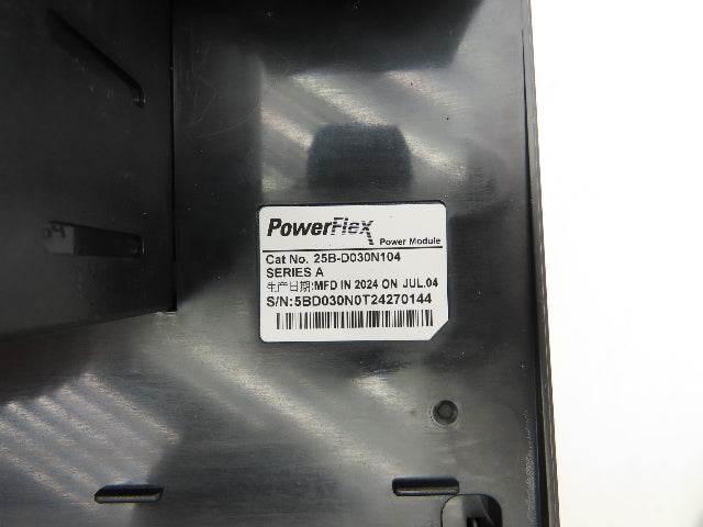 Allen Bradley 25B-D030N104 PowerFlex 525 VFD 500Hz 20Hp 460v 30A FRN 7.001 Ser A