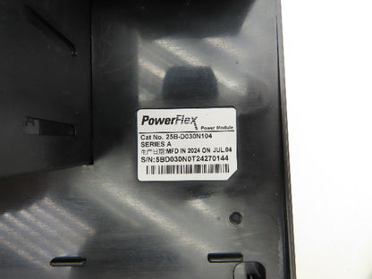 Allen Bradley 25B-D030N104 PowerFlex 525 VFD 500Hz 20Hp 460v 30A FRN 7.001 Ser A