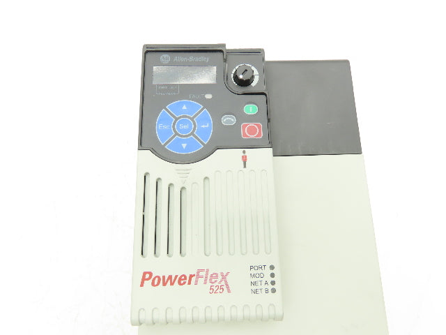 Allen Bradley 25B-D030N104 PowerFlex 525 VFD 500Hz 20Hp 460v 30A FRN 7.001 Ser A