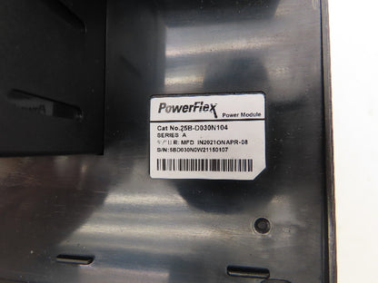 Allen Bradley 25B-D030N104 PowerFlex 525 VFD 500Hz 20Hp 460v 30A FRN 6.001 Ser A