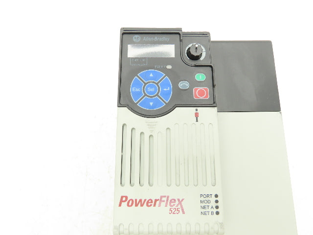 Allen Bradley 25B-D030N104 PowerFlex 525 VFD 500Hz 20Hp 460v 30A Ser A FRN 6.001