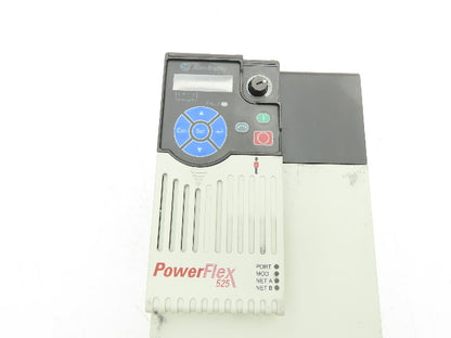Allen Bradley 25B-D030N104 PowerFlex 525 VFD 500Hz 20Hp 460v 30A FRN 6.001 Ser A