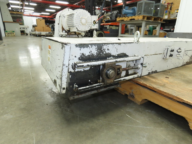 Enomoto MA-400H 18"W x 84"L Flat Chip Conveyor 14" Belt 27" Infeed 220V 3PH