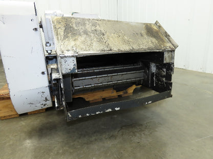Enomoto MA-400H 18"W x 84"L Flat Chip Conveyor 14" Belt 27" Infeed 220V 3PH