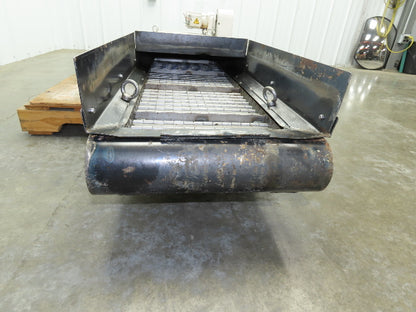 Enomoto MA-400H 18"W x 84"L Flat Chip Conveyor 14" Belt 27" Infeed 220V 3PH