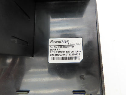 Allen Bradley 25B-D030N104 PowerFlex 525 VFD 500Hz 20Hp 460v 30A Ser A FRN 7.001