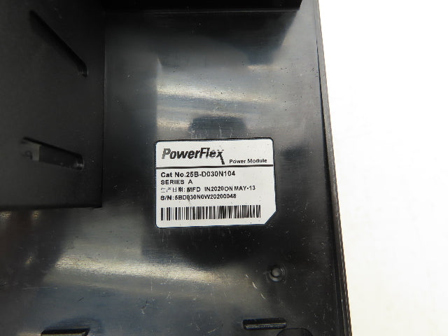 Allen Bradley 25B-D030N104 PowerFlex 525 VFD 500Hz 20Hp 460v 30A Ser A FRN 6.001
