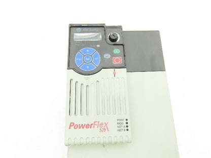 Allen Bradley 25B-D030N104 PowerFlex 525 VFD 500Hz 20Hp 460v 30A Ser A FRN 6.001
