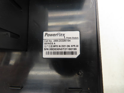 Allen Bradley 25B-D030N104 PowerFlex 525 VFD 20Hp 460v 500Hz 30A Ser A FRN 6.001