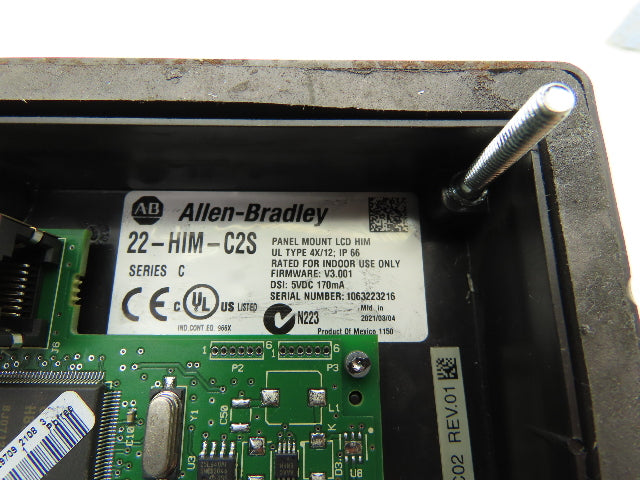 Allen Bradley 22-HIM-C2S Panel Mount LCD HIM Drive Keypad Control