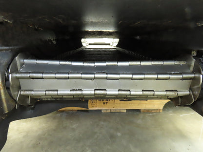 Enomoto MA-400H 18"W x 84"L Flat Chip Conveyor 14" Belt 27" Infeed 220V 3PH