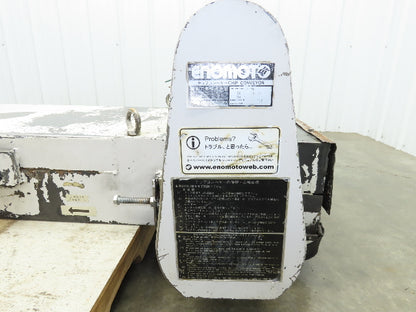 Enomoto MA-400H 18"W x 84"L Flat Chip Conveyor 14" Belt 27" Infeed 220V 3PH