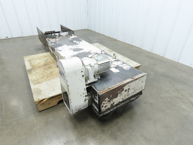 Enomoto MA-400H 18"W x 84"L Flat Chip Conveyor 14" Belt 27" Infeed 220V 3PH