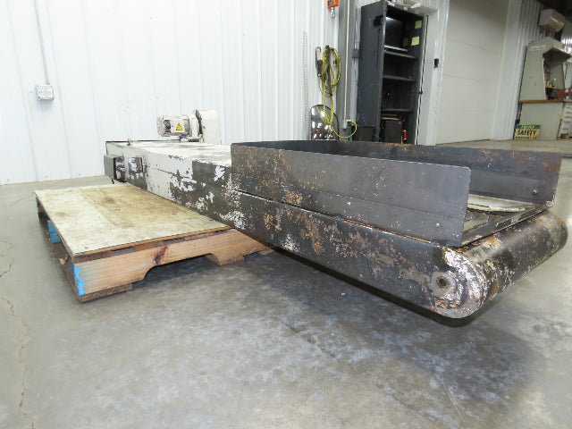 Enomoto MA-400H 18"W x 84"L Flat Chip Conveyor 14" Belt 27" Infeed 220V 3PH