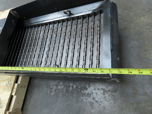 Enomoto MA-400H 18"W x 84"L Flat Chip Conveyor 14" Belt 27" Infeed 220V 3PH