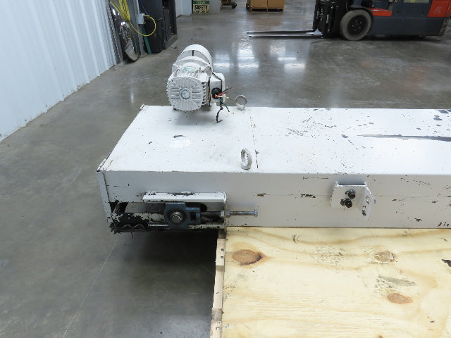 Enomoto MA-400H 18"W x 84"L Flat Chip Conveyor 14" Belt 27" Infeed 220V 3PH