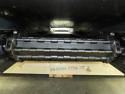 Enomoto MA-400H 18"W x 84"L Flat Chip Conveyor 14" Belt 27" Infeed 220V 3PH