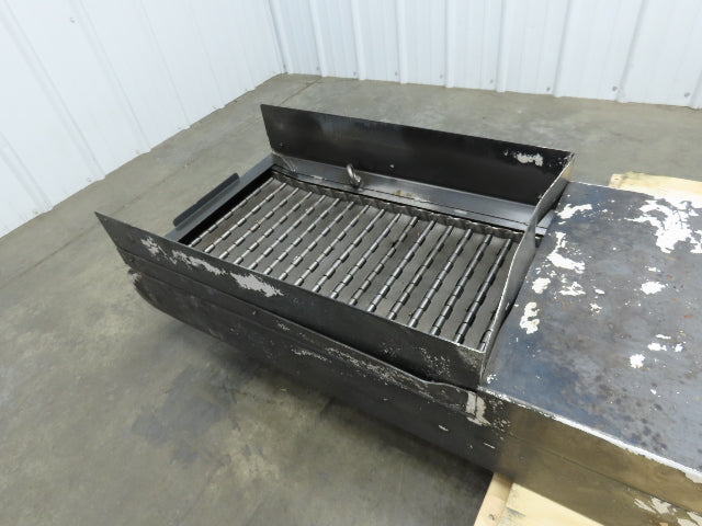 Enomoto MA-400H 18"W x 84"L Flat Chip Conveyor 14" Belt 27" Infeed 220V 3PH