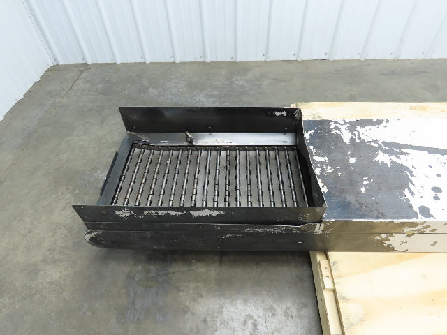 Enomoto MA-400H 18"W x 84"L Flat Chip Conveyor 14" Belt 27" Infeed 220V 3PH