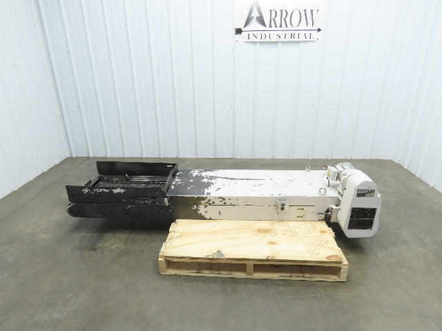 Enomoto MA-400H 18"W x 84"L Flat Chip Conveyor 14" Belt 27" Infeed 220V 3PH