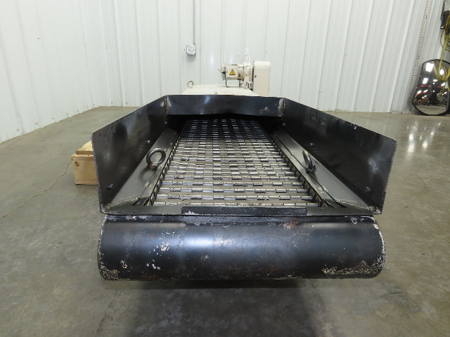 Enomoto MA-400H 18"W x 84"L Flat Chip Conveyor 14" Belt 27" Infeed 220V 3PH