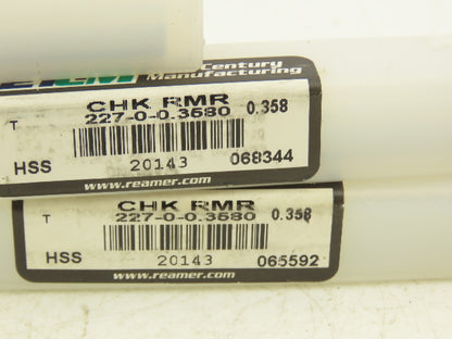 21st Century Mfg 227-0-0.3580 Chucking Reamer Straight Flute 0.358 RH Lot of 6