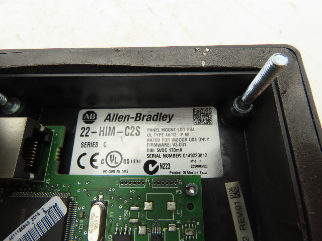 Allen Bradley 22-HIM-C2S Panel Mount LCD HIM Drive Keypad Control
