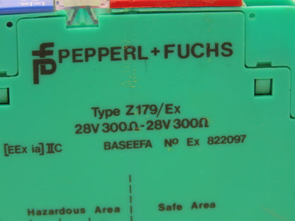 Pepperl + Fuchs Z179/Ex Safety Barrier/Diode Relay Module 28V 300 Ohms