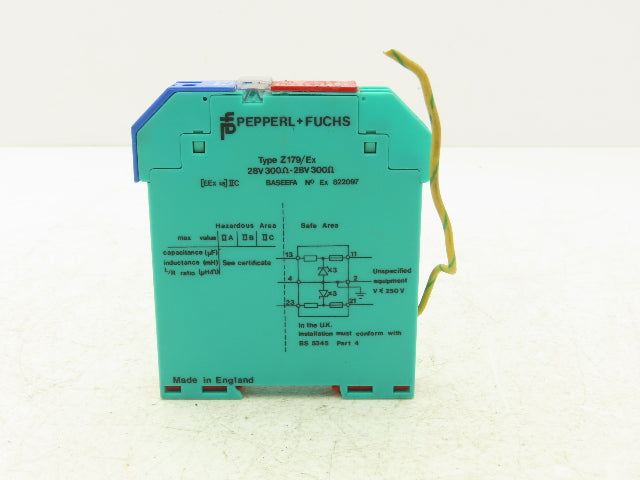 Pepperl + Fuchs Z179/Ex Safety Barrier/Diode Relay Module 28V 300 Ohms