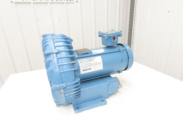 Ametek Rotron EN656M72XL Regenerative Blower 212CFM 3Hp 3475RPM 230/460V 3PH