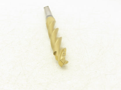 HTC T-613573 22mm Drill 3 Flute 3 Step 13.75mm to 22mm OD 9-7/8"OAL Coated (TiN)