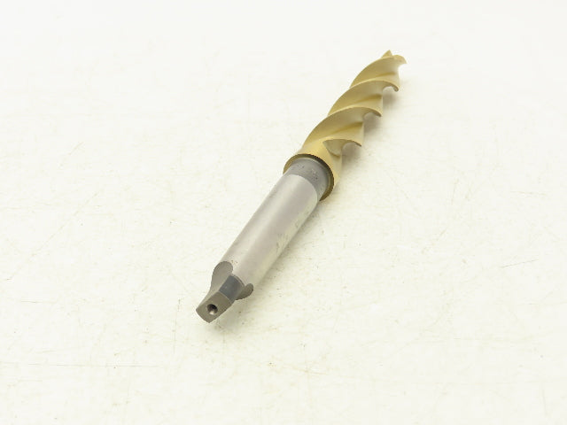 HTC T-613573 22mm Drill 3 Flute 3 Step 13.75mm to 22mm OD 9-7/8"OAL Coated (TiN)