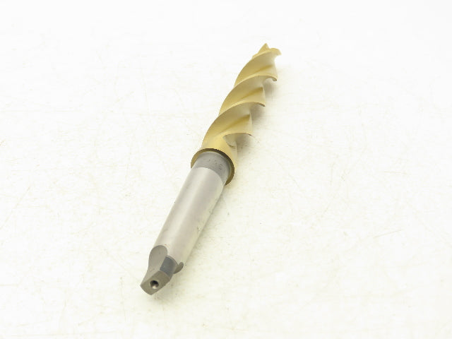HTC T-613573 22mm Drill 3 Flute 3 Step 13.75mm to 22mm OD 9-7/8"OAL Coated (TiN)