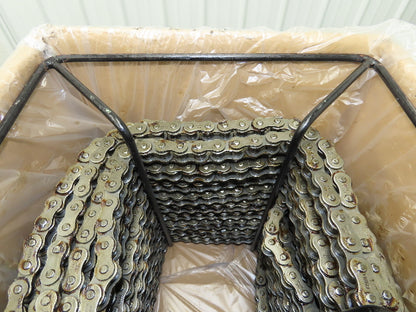 50RX100FT SP D-1 E2PIN SP87 #50 Roller Chain Riveted Standard 100' Reel
