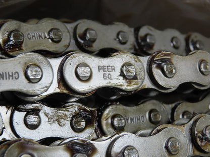 50RX100FT SP D-1 E2PIN SP87 #50 Roller Chain Riveted Standard 100' Reel