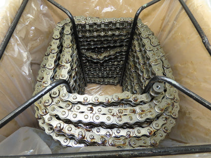 50RX100FT SP D-1 E2PIN SP87 #50 Roller Chain Riveted Standard 100' Reel