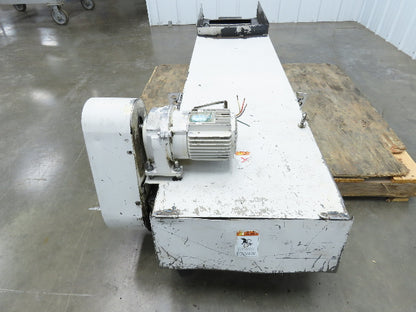 Enomoto MA-400H 18"W x 84"L Chip Conveyor 14" Belt 27" Infeed 220V 3PH *Read*