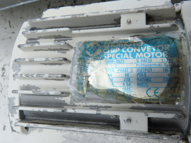 Enomoto MA-400H 18"W x 84"L Chip Conveyor 14" Belt 27" Infeed 220V 3PH *Read*