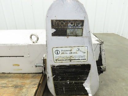 Enomoto MA-400H 18"W x 84"L Chip Conveyor 14" Belt 27" Infeed 220V 3PH *Read*