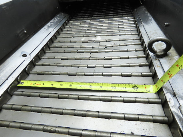 Enomoto MA-400H 18"W x 84"L Chip Conveyor 14" Belt 27" Infeed 220V 3PH *Read*