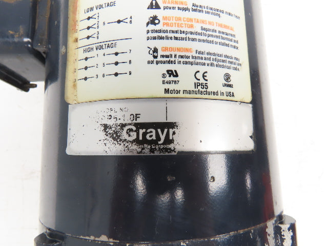 Graymills MSPR5-1.0F Immersion Coolant Pump 1"npt 38gpm 1Hp 230/460V 3Ph 3500RPM