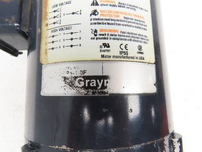 Graymills MSPR5-1.0F Immersion Coolant Pump 1"npt 38gpm 1Hp 230/460V 3Ph 3500RPM
