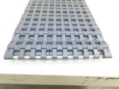 Intralox 1400 Series Plastic Roller Top 10" Wide Conveyor Belt Gray 125" Length