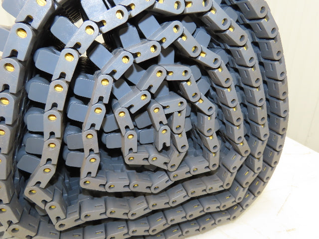 Intralox 1400 Series Plastic Roller Top 10" Wide Conveyor Belt Gray 125" Length