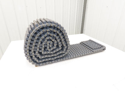 Intralox 1400 Series Plastic Roller Top 10" Wide Conveyor Belt Gray 125" Length