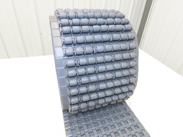 Intralox 1400 Series Plastic Roller Top 10" Wide Conveyor Belt Gray 125" Length